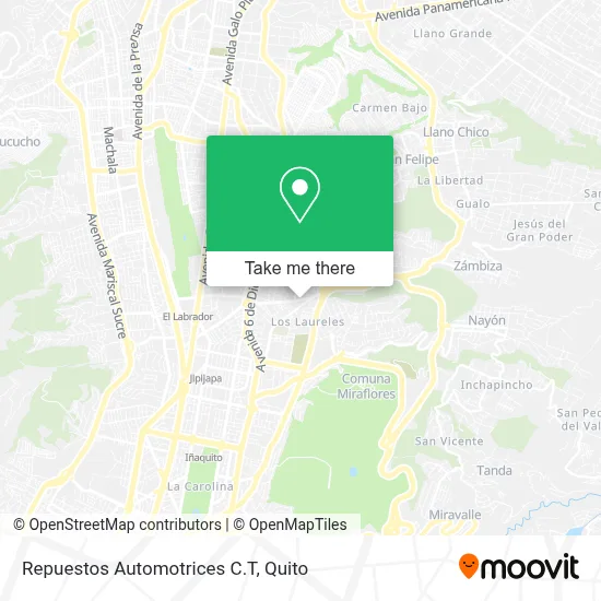 Repuestos Automotrices C.T map