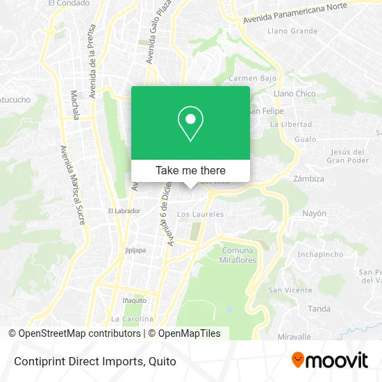 Contiprint Direct Imports map