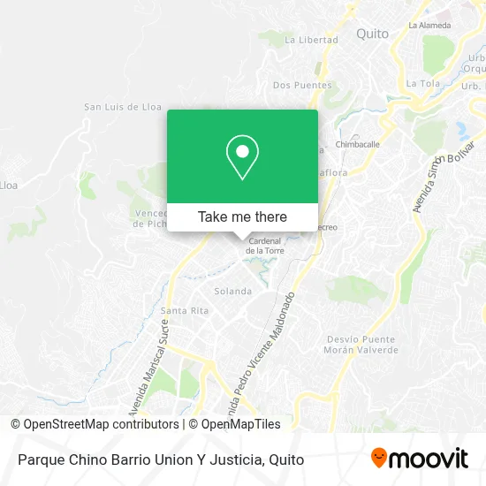 Parque Chino Barrio Union Y Justicia map