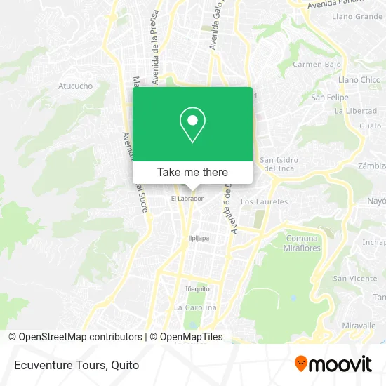 Ecuventure Tours map