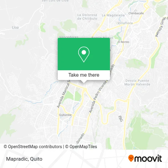 Mapradic map