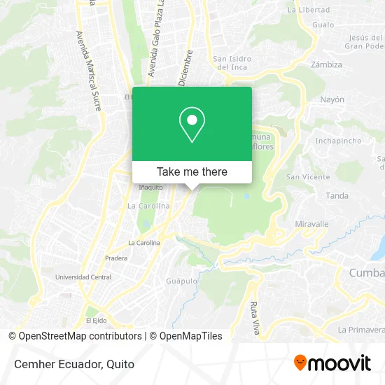 Cemher Ecuador map