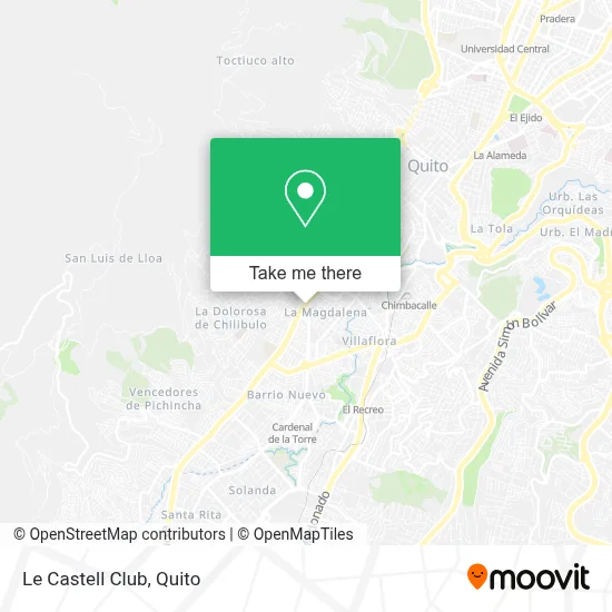 Le Castell Club map
