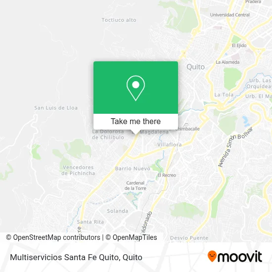 Multiservicios Santa Fe Quito map
