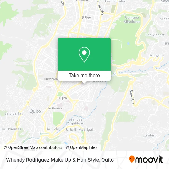 Whendy Rodriguez Make Up & Hair Style map