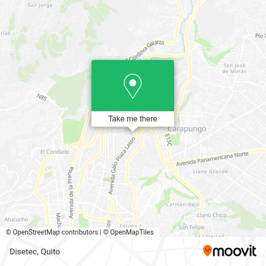Disetec map