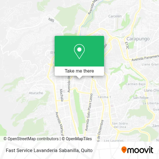 Fast Service Lavanderia Sabanilla map