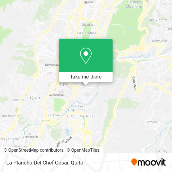La Plancha Del Chef Cesar map