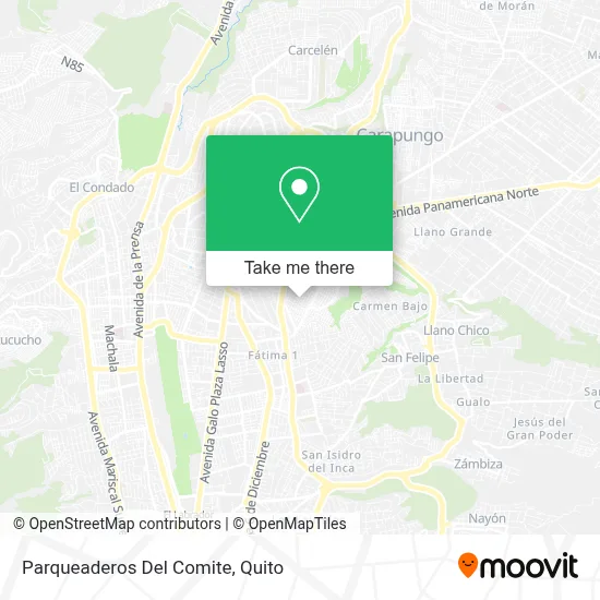 Parqueaderos Del Comite map