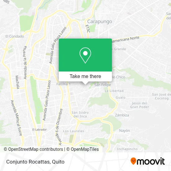 Conjunto Rocattas map