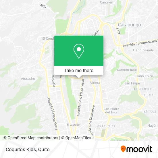 Coquitos Kids map