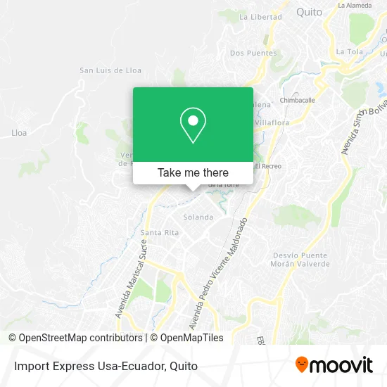 Import Express Usa-Ecuador map