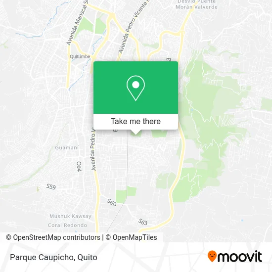 Parque Caupicho map