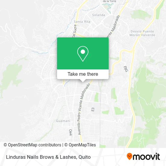 Linduras Nails Brows & Lashes map