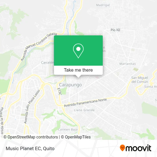 Music Planet EC map