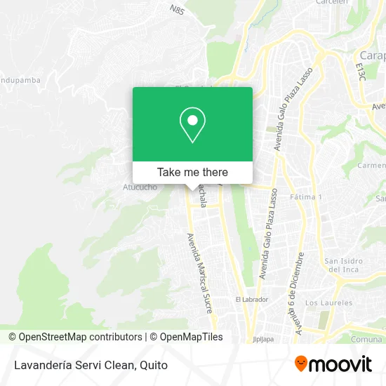 Lavandería Servi Clean map