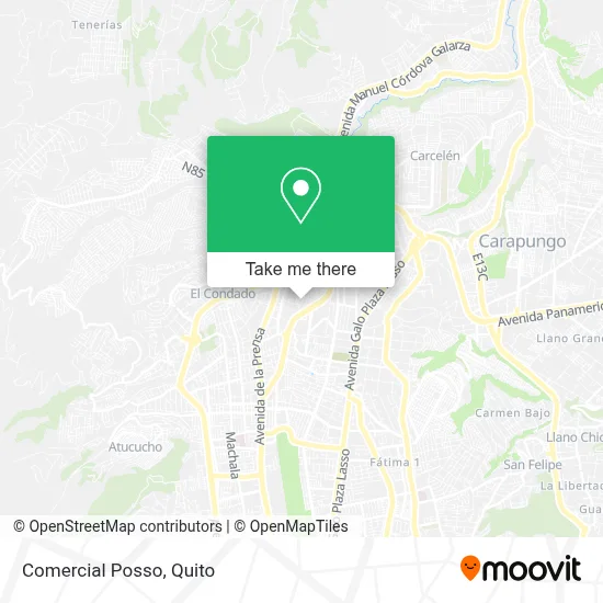 Comercial Posso map