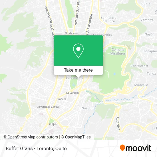 Buffet Grans - Toronto map