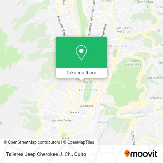 Talleres Jeep Cherokee J. Ch. map