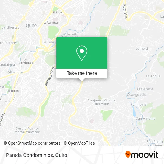 Parada Condominios map