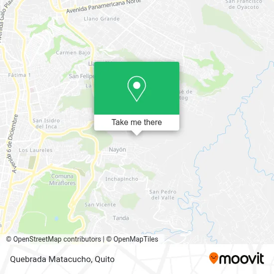 Quebrada Matacucho map
