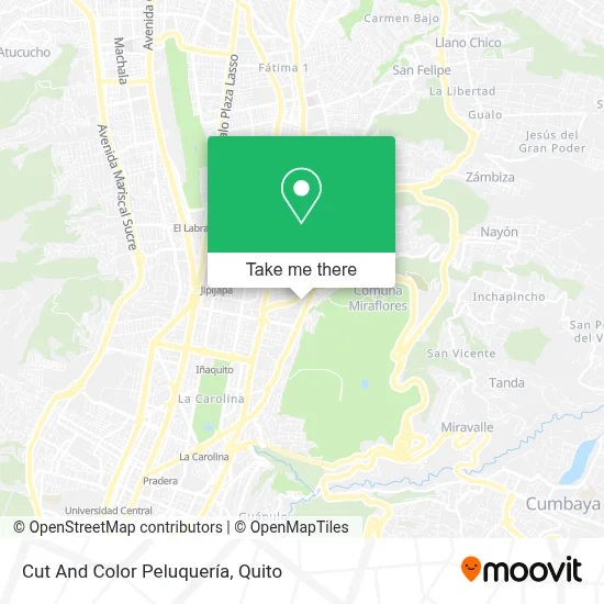 Cut And Color Peluquería map