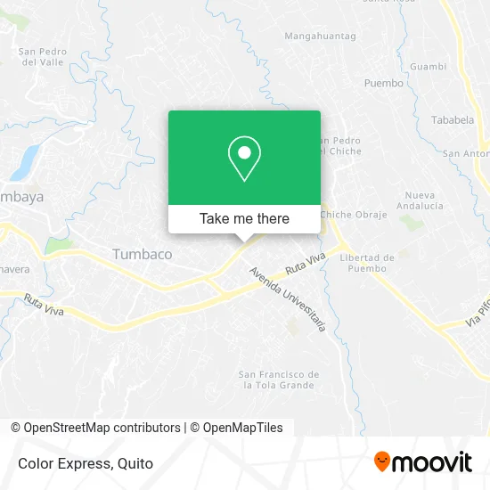 Color Express map