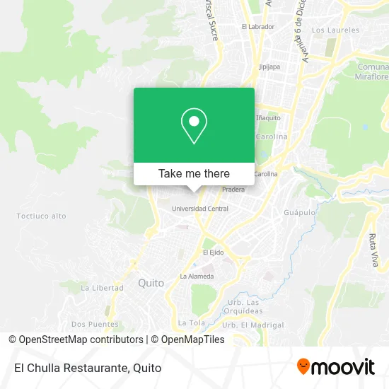 El Chulla Restaurante map