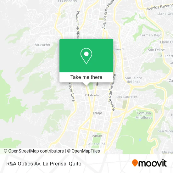 R&A Optics Av. La Prensa map