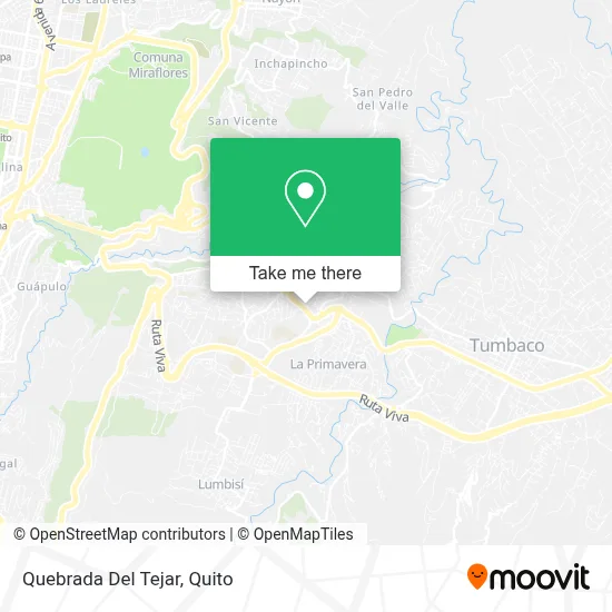 Quebrada Del Tejar map