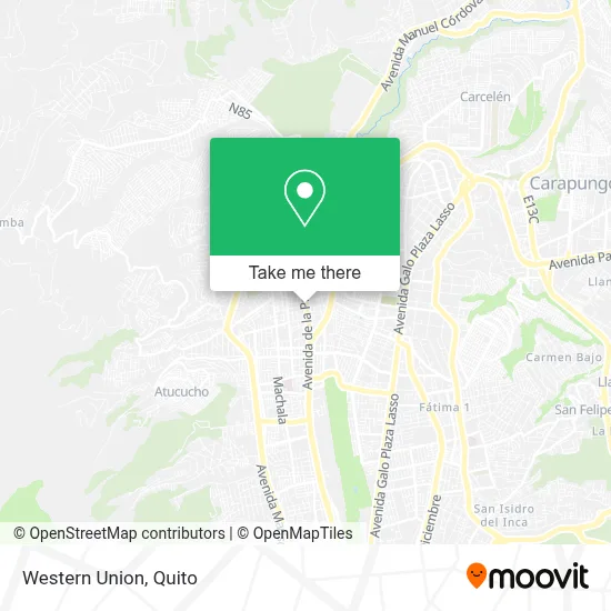 Western Union map