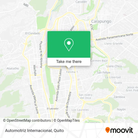 Automotriz Internacional map