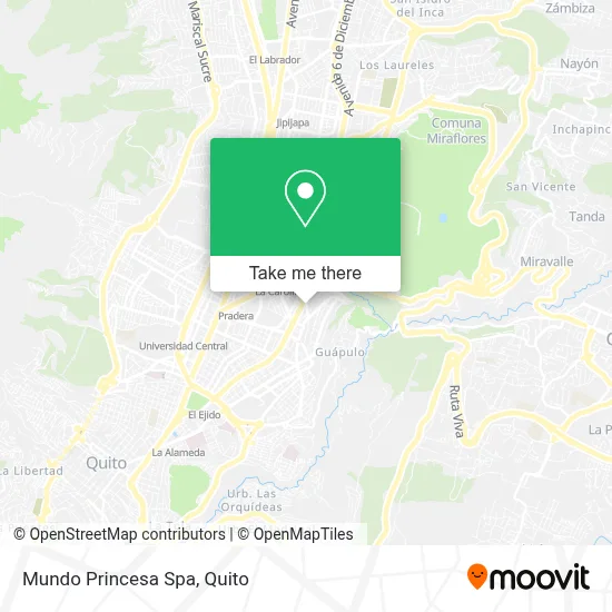 Mundo Princesa Spa map