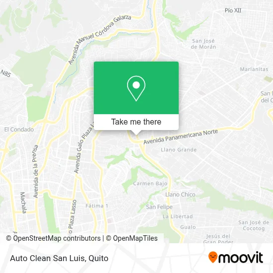 Auto Clean San Luis map