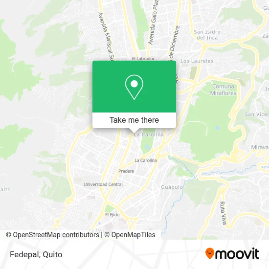 Fedepal map