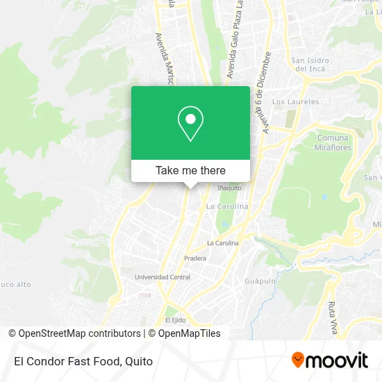 El Condor Fast Food map