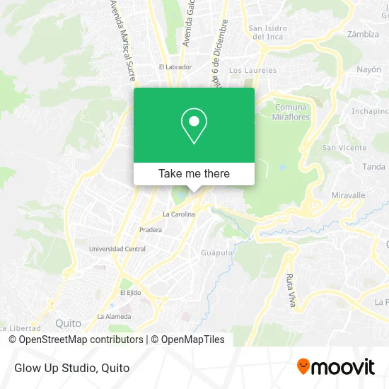 Glow Up Studio map