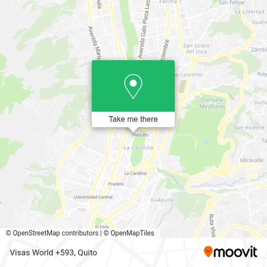Visas World +593 map
