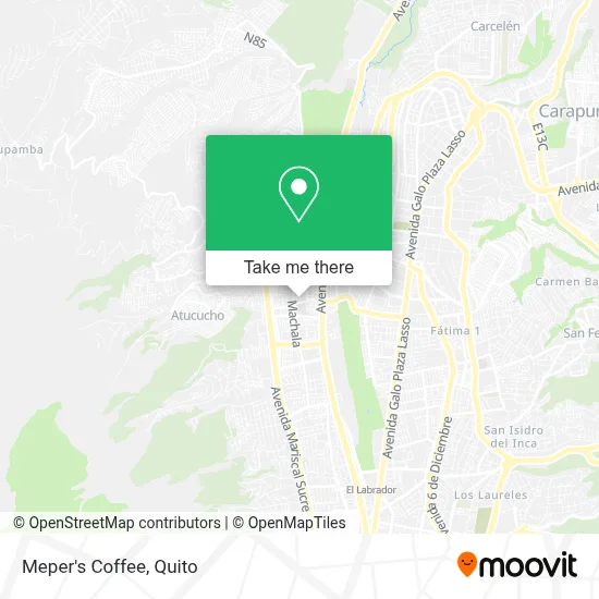 Meper's Coffee map