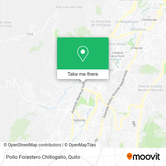 Pollo Forastero Chillogallo map