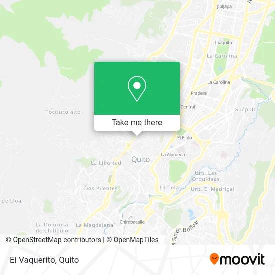 El Vaquerito map