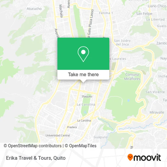 Erika Travel & Tours map