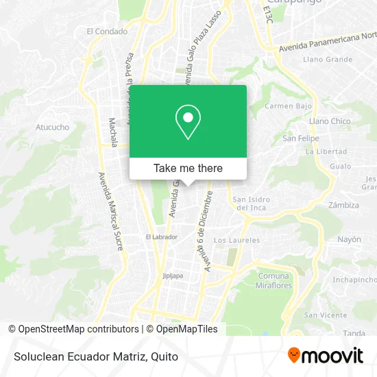 Soluclean Ecuador Matriz map