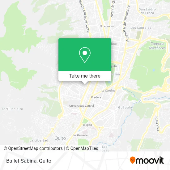 Ballet Sabina map
