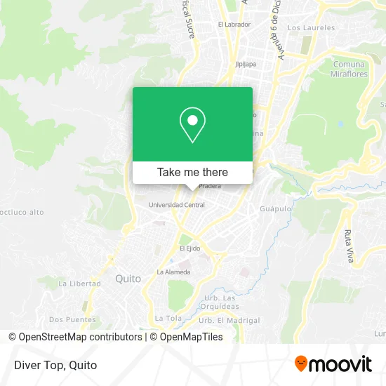 Diver Top map