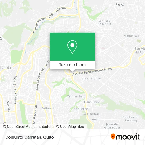 Conjunto Carretas map