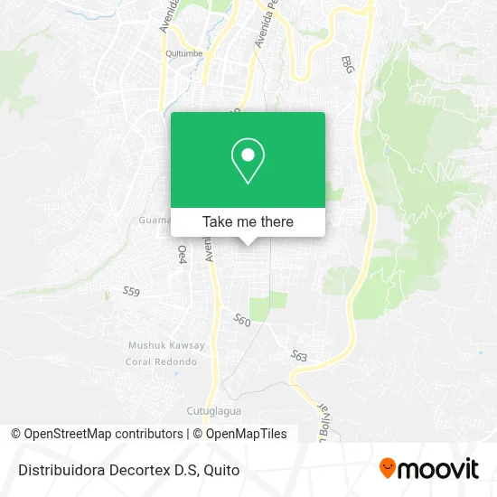 Distribuidora Decortex D.S map