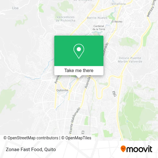 Zonae Fast Food map