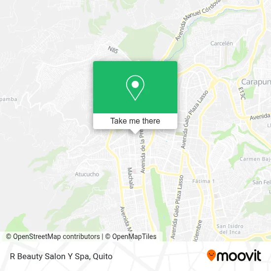R Beauty Salon Y Spa map