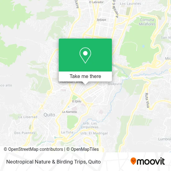 Neotropical Nature & Birding Trips map